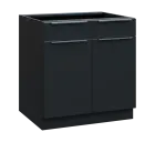 SIS - 8DZ2 spodní skříňka, 2-dveřová, 2-zásuvková, 870x800x600, antracit
